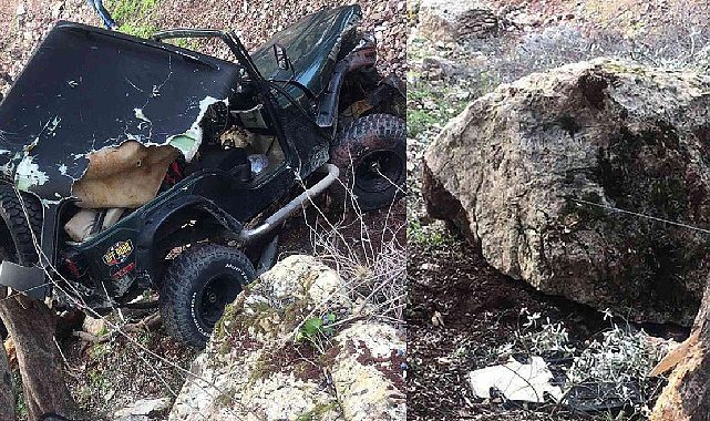 Kaza yaptığı araçtan çıktı, kaya altında kaldı! Muğla&#039;da korkunç ölüm