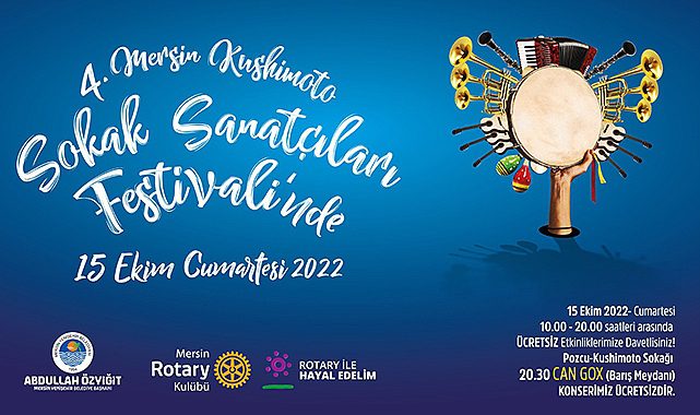 Kushimoto Sokak Sanatçıları Festivali Mersin'de başlıyor