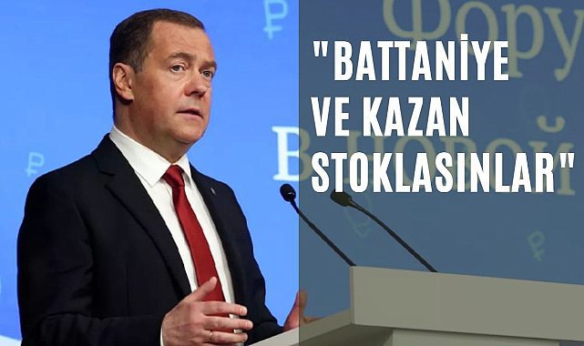Medvedev: Battaniye, Likör, kazan stoklasınlar