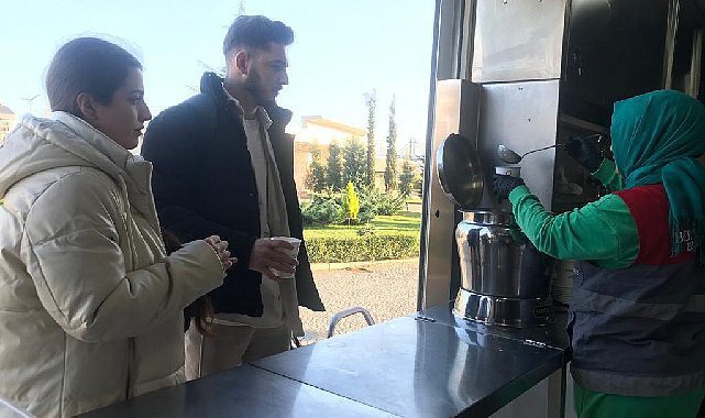 OBB'den vatandaşa ve esnafa sıcak çorba ikramı