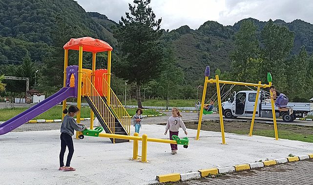 Ordu'nun ilçelerine 135 adet yeni oyun grubu yerleştirildi