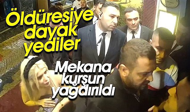 Ortaköy'de bir kulübün güvenliği dövdükleri 3 kişiyi adeta linç etti! Motosikletli şahıslar mekana kurşun yağdırdı...