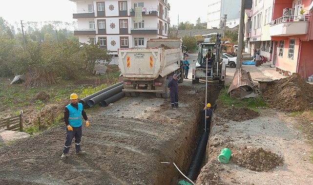 OSKİ Altyapı yatırımlarına devam ediyor. Ordu Büyükşehir Belediyesi durmak bilmiyor
