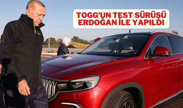 Recep Tayyip Erdoğan TOGG ile deneme sürüşü yaptı