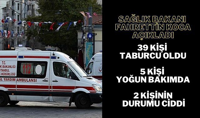 Sağlık Bakanı Fahrettin Koca yaralı vatandaşlarla ilgili bilgilendirme yaptı