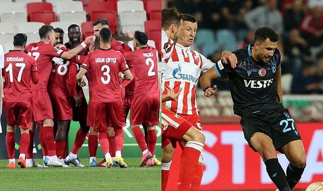 Sivasspor Konferans Ligi'nde gruptan çıkmayı garantiledi. Trabzonspor son maça kaldı