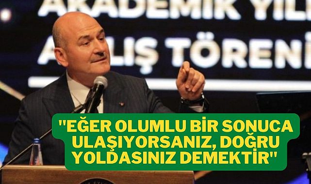 Soylu İzmir'de konuştu uyuşturucu ve terör olaylarına değindi