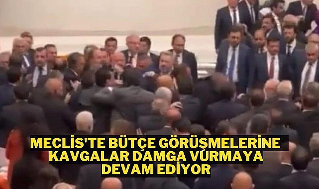 TBMM'de yine kavga çıktı, yumruklar havada uçuştu