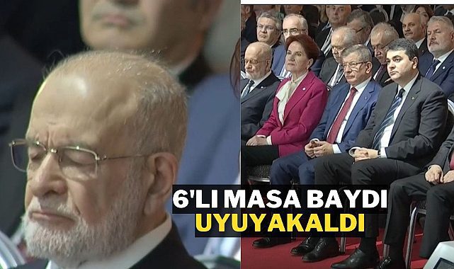 Temel Karamollaoğlu 6'lı masa grup toplantısında uyuyakaldı