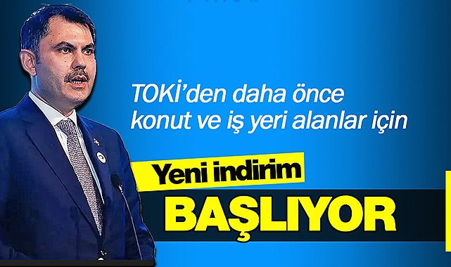TOKİ indirimi başlıyor! Bakan Kurum, yeni müjdeyi Cumhurbaşkanı Erdoğan açıklayacak....