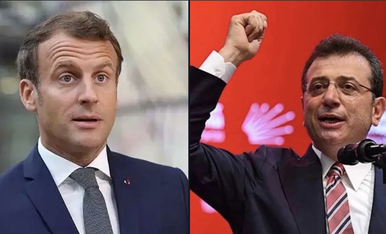 Macron'dan sürpriz İmamoğlu mesajı