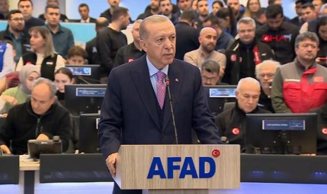 Deprem sonrası Cumhurbaşkanı Erdoğan'dan ilk açıklama