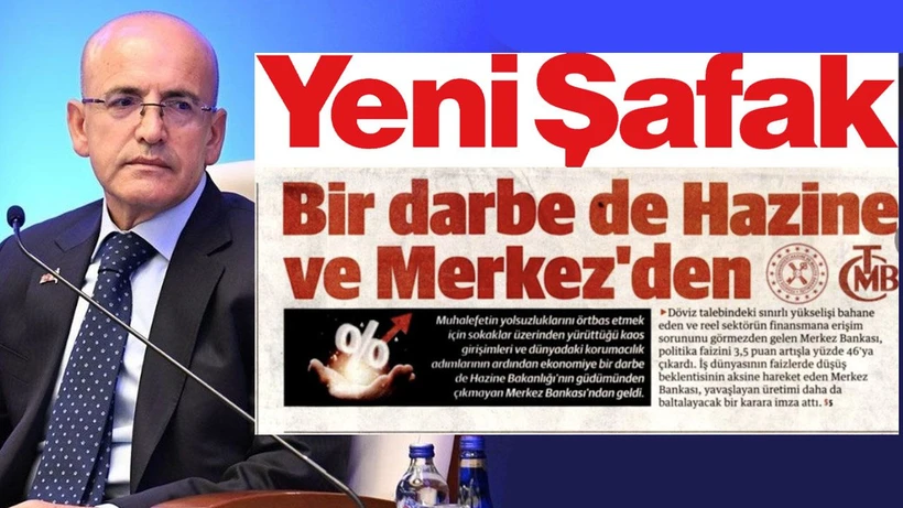 Bu manşet çok konuşulur! Yeni Şafak Mehmet Şimşek'i mi hedef aldı?