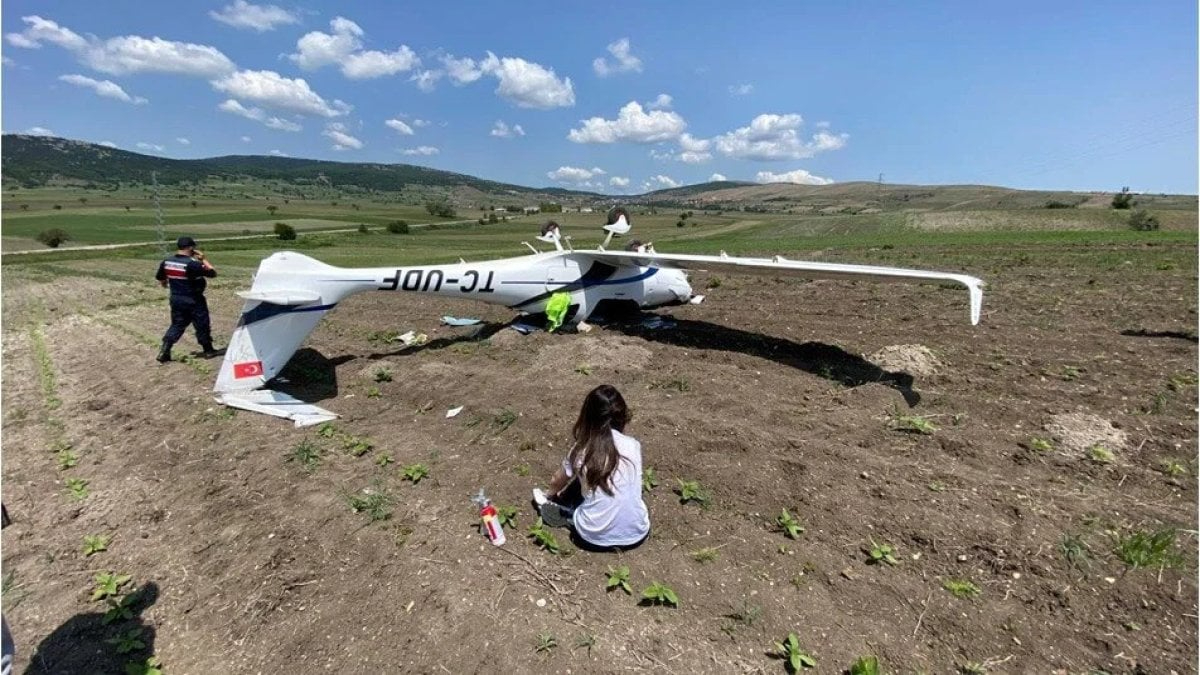 Bilecik’te eğitim uçağı kazası: Kadın pilot yaralı