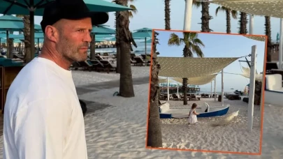 Jason Statham ailesiyle Antalya’da tatilde