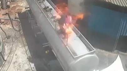 Ağızda sigara olunca! Tanker öyle bir patladı ki