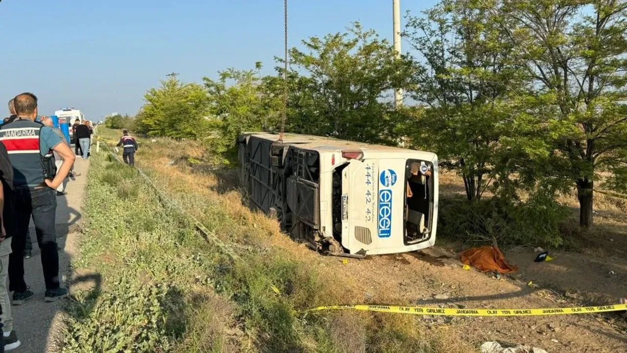 Konya Ereğli’de otobüs kazası: Ölü ve çok sayıda yaralı var