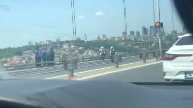15 Temmuz Şehitleri Köprüsü'nde korku dolu anlar