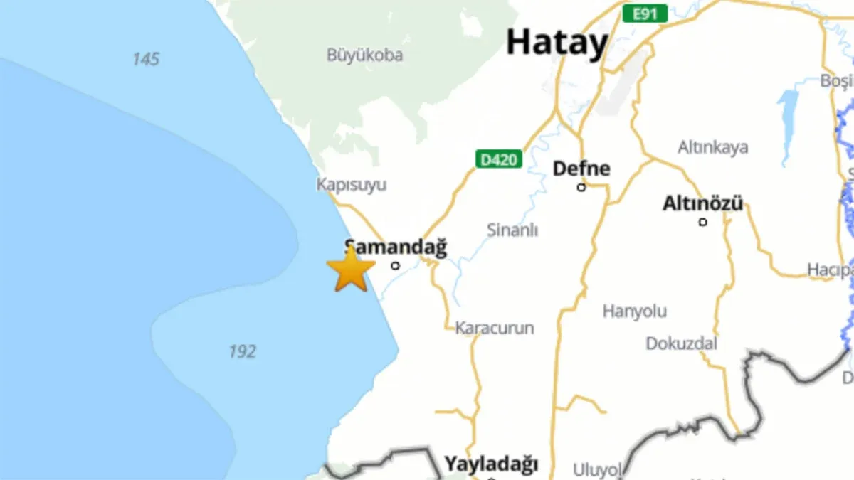 Hatay'da korkutan deprem: Samandağ sallandı, halk panikle sokağa çıktı