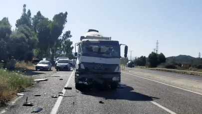 Muğla Milas’ta feci kaza! Beton mikseriyle minibüs çarpıştı