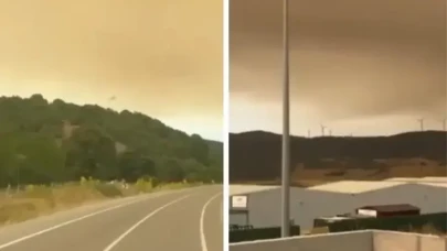 Yoğun sis ve koku... Sakarya’daki yangının dumanı Eskişehir’i kapladı
