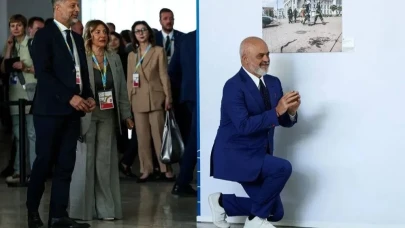 Yine diz çöktü... Roma’daki Ukrayna Konferansı’nda dikkat çeken selamlaşma