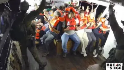 İsrail’den Hanzala'ya baskın... Gazze’ye yardım gemisini kaçırdılar
