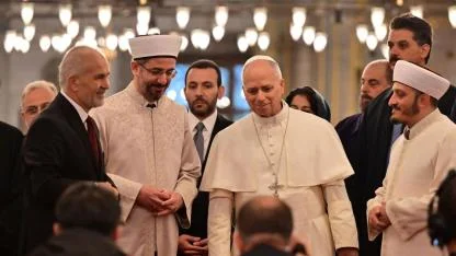 Papa 14. Leo Sultanahmet'i ziyaret etti