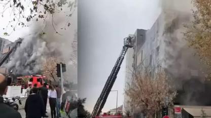 Kadıköy Bağdat Caddesi'nde korkutan yangın