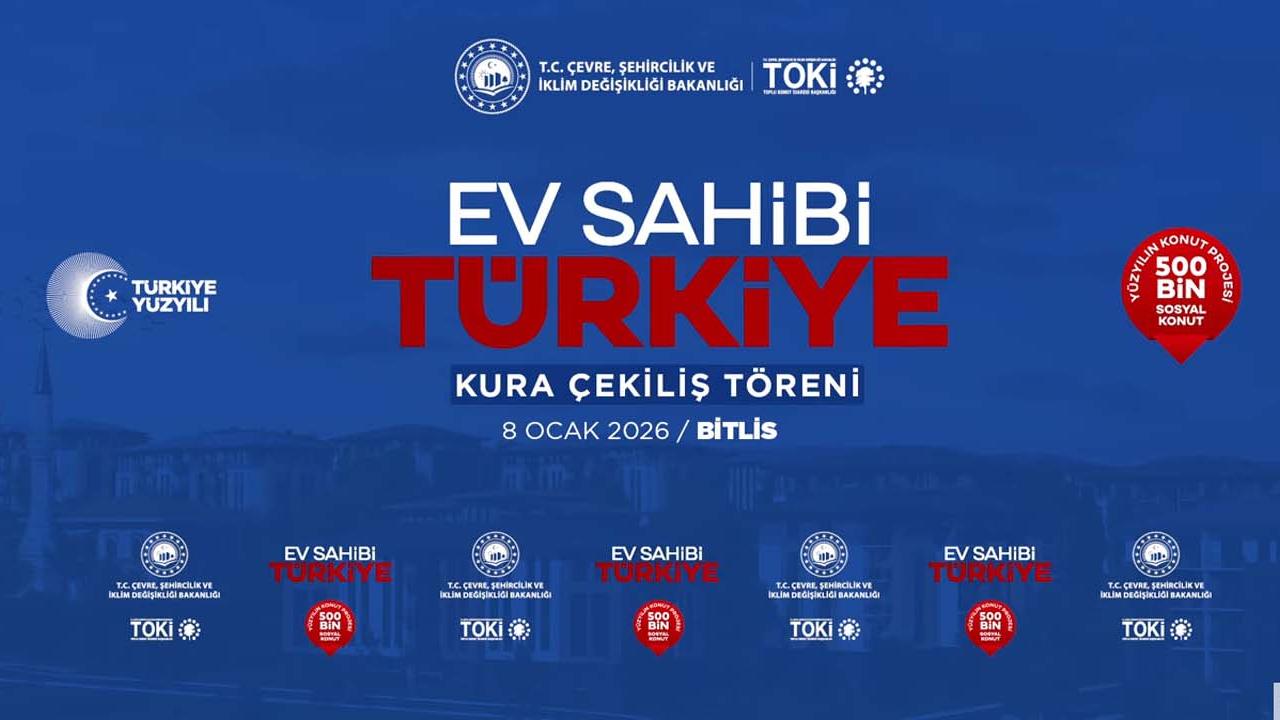 12 farklı projede 2363 daire inşa edilecek Bitlis TOKİ 500 bin konut kura sonuçları