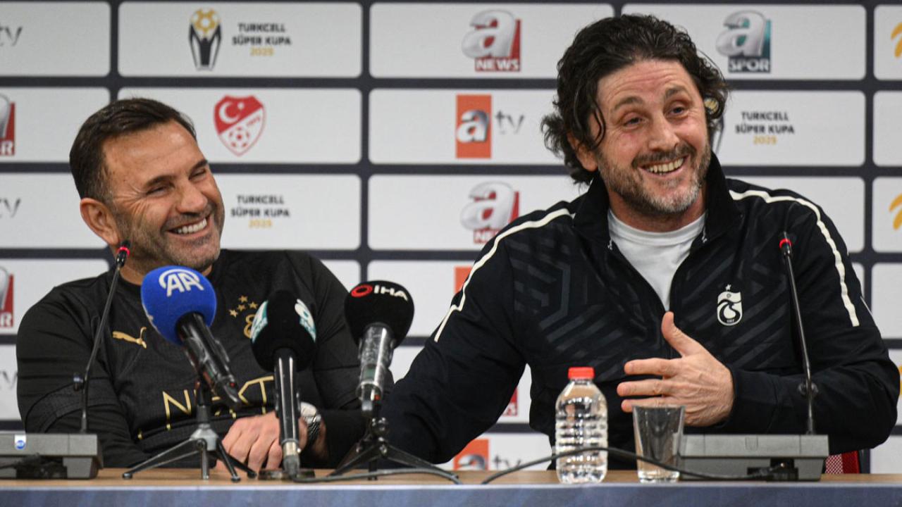 Çok güzel hareketler bunlar! Okan Buruk ile Fatih Tekke arasında güldüren diyaloglar