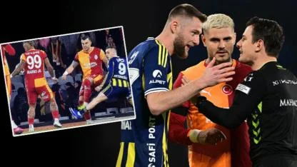 Galatasaray - Fenerbahçe finalinde tartışma yaratan penaltı pozisyonu