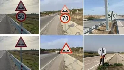 Karayollarında hız levhası düzenlemesi: 58 bin tabela değiştirildi