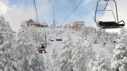 Uludağ'da telesiyej arızası! 60 tatilci havada mahsur kaldı