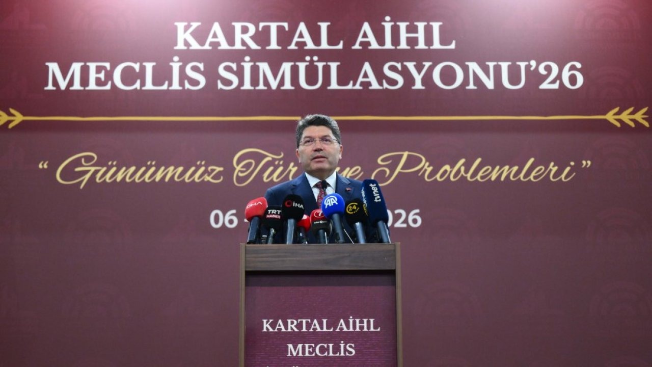 Adalet Bakanı Tunç, Kartal AİHL Meclis Simülasyonu programında konuştu: