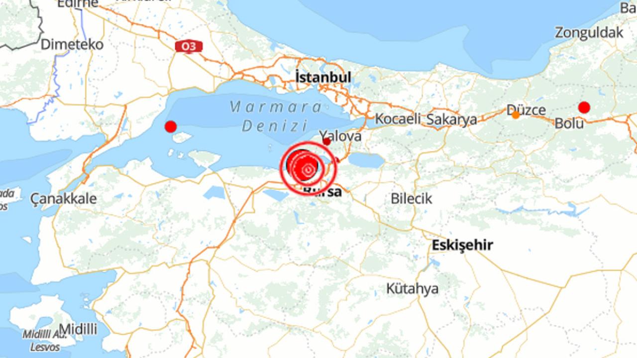 Bursa'da deprem oldu! Mustafakemalpaşa 3.5 ile sallandı