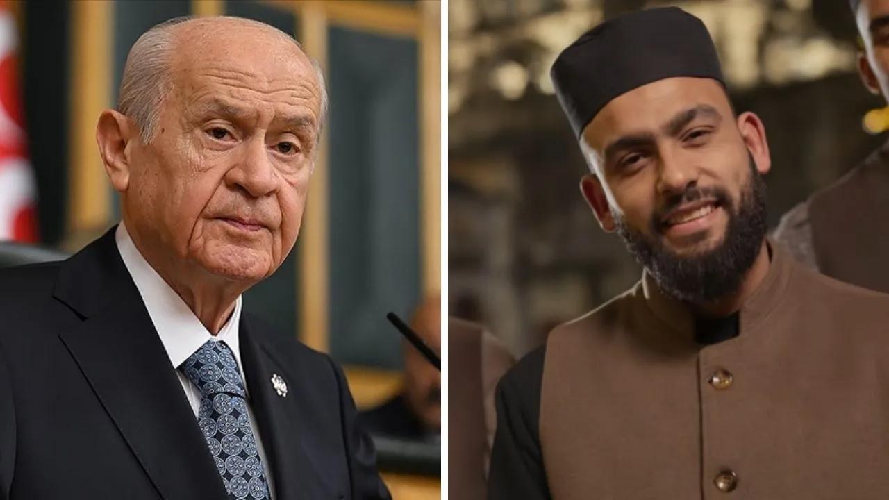 İlahileriyle gündem olan Karatüre'ye Bahçeli'den özel tebrik