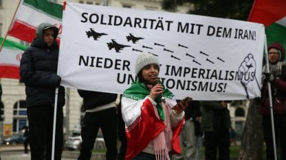 Avusturya'nın başkenti Viyana'da, ABD ve İsrail'in saldırıları protesto edildi