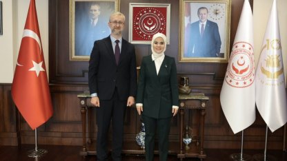 Bakan Göktaş, Ukrayna'nın Ankara Büyükelçisi Celal ile görüştü