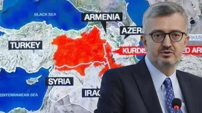 CNN'in Kürt haritasına Türkiye'den çok sert tepki!