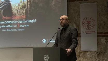 "Evime Giden Yol" sergisi Rami Kütüphanesi'nde sanatseverlerle buluştu