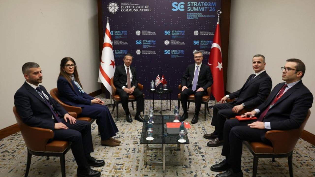 İletişim Başkanı Duran, KKTC Dışişleri Bakanı Ertuğruloğlu ile bir araya geldi