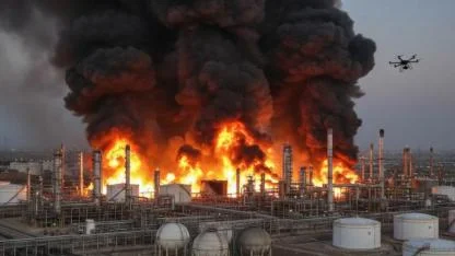 İran Aramco rafinerisini İHA ile vurdu! Suudi Arabistan'ın petrol kalesi alev aldı