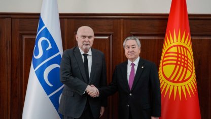 Kırgızistan Dışişleri Bakanı Kulubayev, AGİT Genel Sekreteri Sinirlioğlu ile görüştü