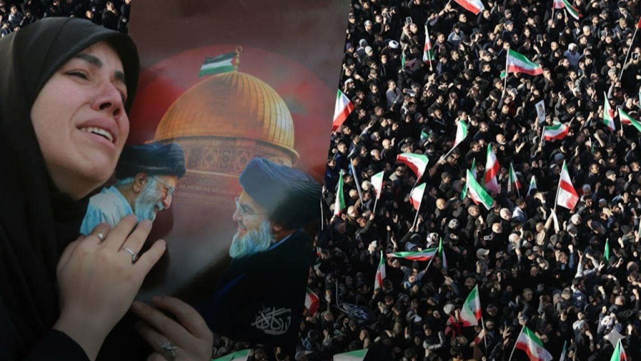İran'da Hamaney için sokağa döküldüler! Milyonlar gözyaşlarına boğuldu