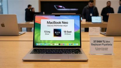 MacBook Neo Türkiye fiyatı belli oldu! A18 Pro işlemciyle 38 bin TL'den başlıyor