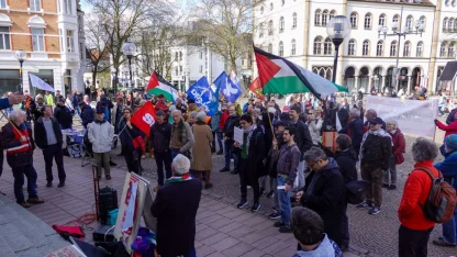 Almanya'da Volkswagen'in İsrail için silah üreteceği iddiası Osnabrück'te protesto edildi