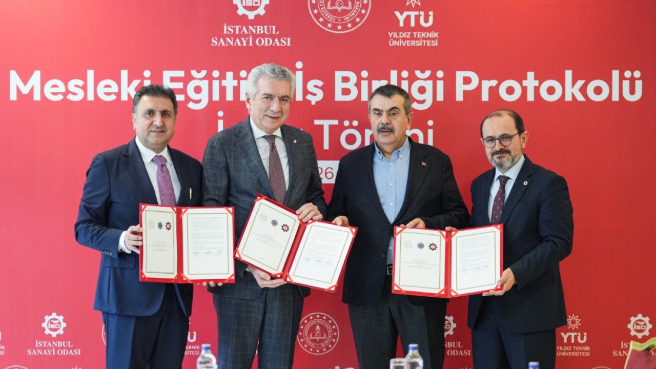 Bakan Tekin, "Mesleki Eğitim İş Birliği Protokolü" imza törenine katıldı: