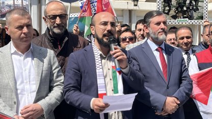 Bilecik ve Çanakkale'de İsrail'in Filistinli esirlere yönelik "idam yasası" protesto edildi