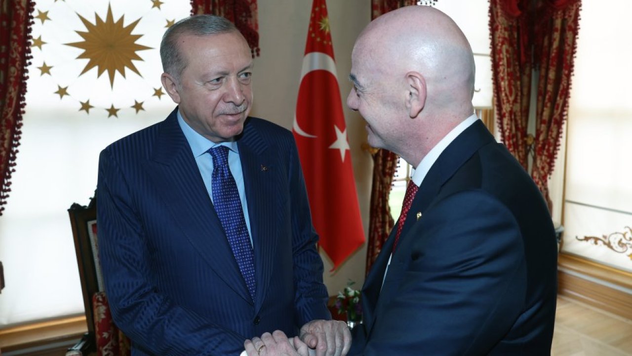 Cumhurbaşkanı Erdoğan, FIFA Başkanı Infantino'yu kabul etti